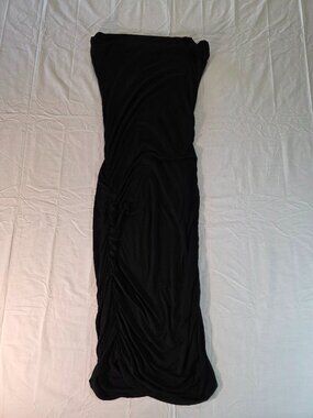 XXI Brand Maxi Dress Black Long Sleeveless Size Medium